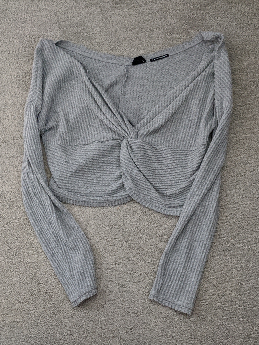 Urban Outfitters Grey Ribbed Longsleeve